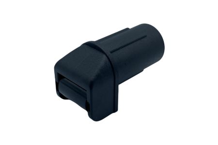 Kunststof bandgeleider zwart 14 mm met kunststof wiel zwart