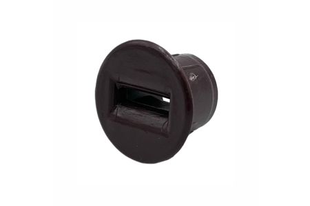 Kunststof bandgeleider rolluikband bruin