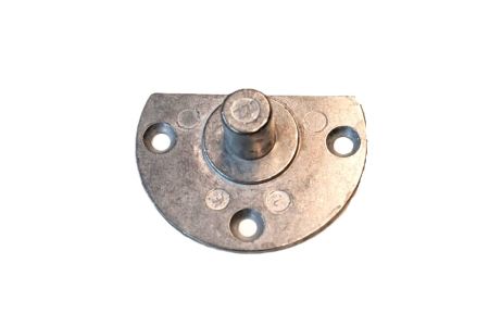 Stalen bevestigingsplaat met vaste as 12 mm